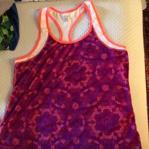 Womans sleeveless exercise top